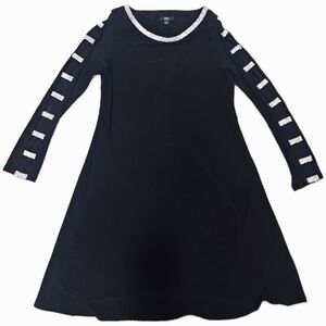 JBS rhinestones sleeves dress